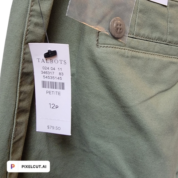 NWT Talbots Wide Leg Chinos - Picture 3 of 6